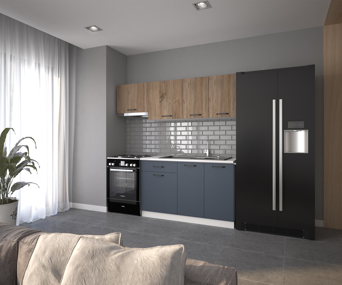 1__DAMLA MUTFAK 200 CM ASP