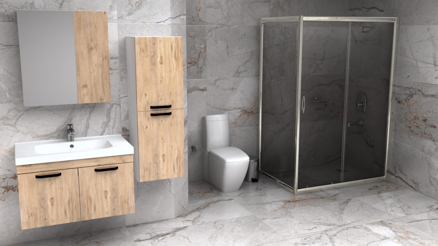 TARÇIN HAZIR BANYO DOLABI I LAVABO, BANYO DOLABI İLAVE